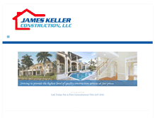 Tablet Screenshot of kellerconstructionfl.com